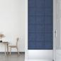 Preview: Wandpaneele 12 Stk. Blau 30x30 cm Stoff 1,08 m²