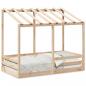 Preview: ARDEBO.de - Kinderbett mit Dach 70x140 cm Massivholz Kiefer