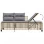 Preview: 3-tlg. Garten-Ecksofa-Set mit Kissen Beige Poly Rattan