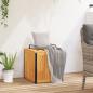 Preview: Gartenbox 45x45x45/53 cm Massivholz Akazie und Stahl