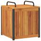 Preview: Gartenbox 45x45x45/53 cm Massivholz Akazie und Stahl