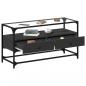 Preview: TV-Schrank mit Glasplatte Schwarz 98x35x51 cm Holzwerkstoff