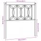 Preview: Kopfteil Metall Weiß 75 cm