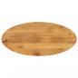 Preview: ARDEBO.de - Tischplatte 110x40x2,5 cm Oval Massivholz Mango