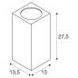 Preview: SLV BIG THEO, Outdoor Wandleuchte, QPAR111, IP44, eckig, up/down, max. 150W, anthrazit (229575)