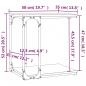 Preview: Beistelltisch Grau Sonoma 50x35x52 cm Holzwerkstoff