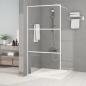 Preview: ARDEBO.de - Duschwand für Begehbare Dusche Weiß 100x195 cm ESG-Klarglas