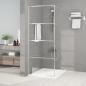 Preview: ARDEBO.de - Duschwand für Walk-In Dusche Silber 80x195 cm ESG-Glas Klar