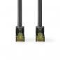 Preview: CAT7-Netzwerkkabel | S/FTP | RJ45 Stecker | RJ45 Stecker | 20.0 m | Snagless | Rund | LSZH | Schwarz | Label