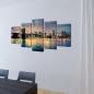 Preview: Bilder Dekoration Set Brooklyn Bridge Seeblick 200 x 100 cm