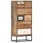 Preview: ARDEBO.de - Highboard mit Schubladen 45x30x105 cm Altholz Massiv