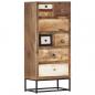 Preview: Highboard mit Schubladen 45x30x105 cm Altholz Massiv