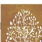 Preview: Gartentor 105x105 cm Cortenstahl Baum-Design