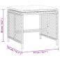 Preview: Gartenhocker mit Kissen 4 Stk. Braun 41x41x36 cm Poly Rattan