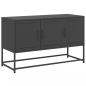 Preview: TV-Schrank Schwarz 100,5x39x60,5 cm Stahl