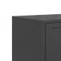 Preview: TV-Schrank Schwarz 100,5x39x60,5 cm Stahl