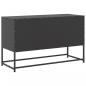 Preview: TV-Schrank Schwarz 100,5x39x60,5 cm Stahl