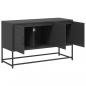 Preview: TV-Schrank Schwarz 100,5x39x60,5 cm Stahl