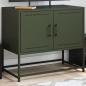 Preview: ARDEBO.de - TV-Schrank Olivgrün 68,5x39x60,5 cm Stahl