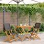 Preview: ARDEBO.de - 3-tlg. Bistro-Set Schwarz Poly Rattan und Massivholz