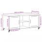 Preview: TV-Schrank Rosa 100,5x39x43,5 cm Kaltgewalzter Stahl