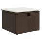 Preview: 9-tlg. Garten-Sofagarnitur mit Kissen Braun Poly Rattan