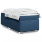 Preview: ARDEBO.de - Boxspringbett mit Matratze Blau 90x190 cm Stoff