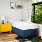 Preview: Boxspringbett mit Matratze Blau 90x190 cm Stoff