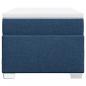 Preview: Boxspringbett mit Matratze Blau 90x190 cm Stoff