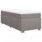 Preview: Boxspringbett mit Matratze Taupe 90x190 cm Stoff