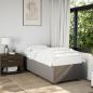 Preview: Boxspringbett mit Matratze Taupe 90x190 cm Stoff