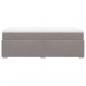 Preview: Boxspringbett mit Matratze Taupe 90x190 cm Stoff