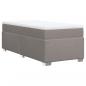 Preview: Boxspringbett mit Matratze Taupe 90x190 cm Stoff