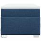 Preview: Boxspringbett mit Matratze Blau 100x200 cm Stoff