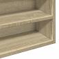 Preview: Vitrinenschrank Sonoma-Eiche 100x15x58 cm Holzwerkstoff