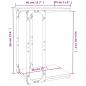 Preview: Beistelltisch Schwarz 40x30x60 cm Holzwerkstoff