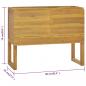 Preview: Badschrank 90x40x75,5 cm Massivholz Teak