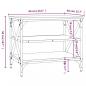 Preview: TV-Schrank Räuchereiche 60x40x50 cm Holzwerkstoff