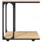 Preview: Beistelltisch mit Rollen Sonoma 50x35x55,5 cm Holzwerkstoff