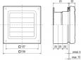 Preview: Maico FE 100/1 AP Fenstereinbausatz (930.499)