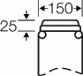 Preview: Hensel Mi FM 15 Anbauflansch 3xM20, 1xM32/40/50, 150 mm, Wand