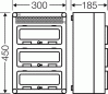 Preview: Hensel Mi 1333 Automatengehäuse 36TE mit 3 Klappdeckeln