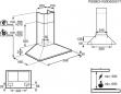 Preview: AEG DKB2630M Wand-Dunsthaube, 60 cm breit, 3 Leistungsstufen, Edelstahl, D