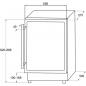 Preview: Amica WK 341 110-1 S Unterbau Wein-Kühlschrank, 60cm breit, 45 Standardweinflaschen, LED Beleuchtung, Ventilator, schwarz