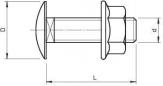 Preview: OBO Bettermann 12510/20 Flachrundschrauben, M6x20mm (6406203)