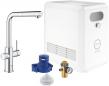 Preview: ARDEBO.de GROHE Blue Professional Starter Kit, L-Auslauf, ausziehbarer Mousseurauslauf, Bluetooth/WIFI, chrom (31326002)