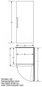 Preview: Bosch GSN54AWDV Serie 6 Stand Gefrierschrank, 70cm breit, 328l, NoFrost, MultiAirflow, IceTwister, weiß