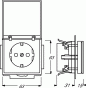 Preview: Busch-Jaeger 20 EUKB-885 SCHUKO Steckdosen-Einsatz mit Klappdeckel und erhöhtem Berührungsschutz, future linear, schwarz matt (2CKA002018A1523)