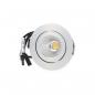 Preview: Brumberg LED-Einbaustrahlerset IP65 Phasenabschnitt dimmbar, 6W, 650lm, 3000K, aluminium (39353253)