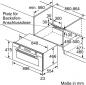 Preview: Bosch VBC5580S0 Serie 6 EEK: A+ Einbaubackofen, 90cm breit, 85 Liter, Teleskopauszug, Heißluft, edelstahl